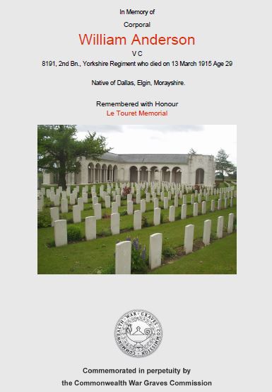Commonwealth War Graves certificate