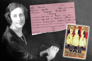 Agatha Christie, VAD WW1 via redcross.org.uk