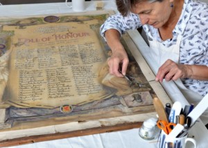 Memorial undergoing conservation.  Image The Scotsman
