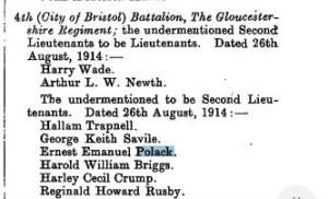 London gazette aug 25 1914