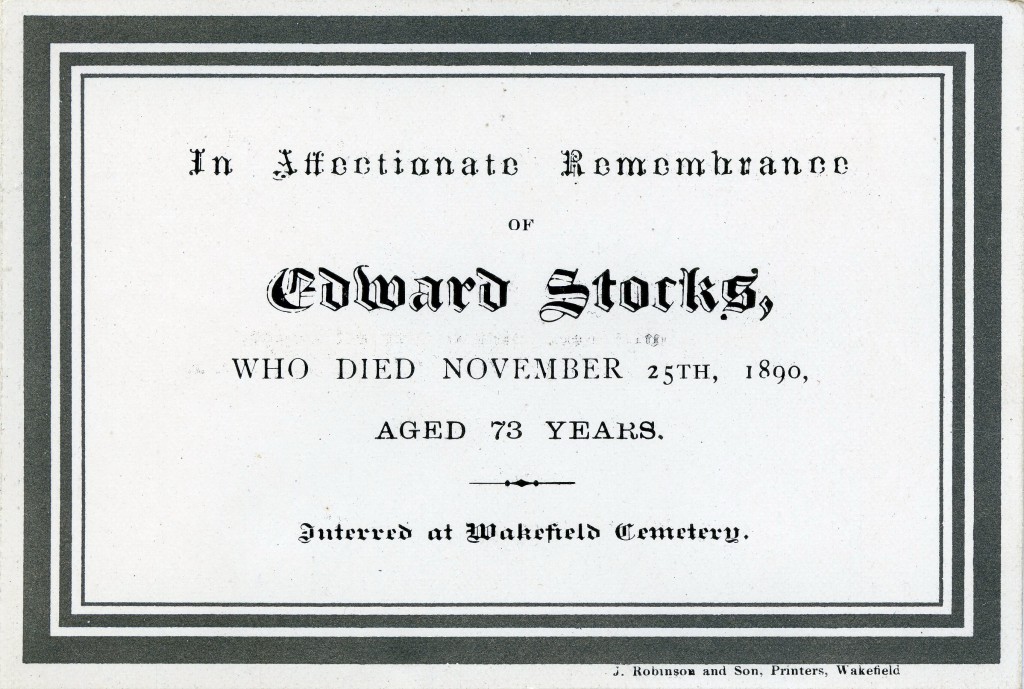 Sugar Lane Cemetery Stocks Gaskell family Wakefield burials